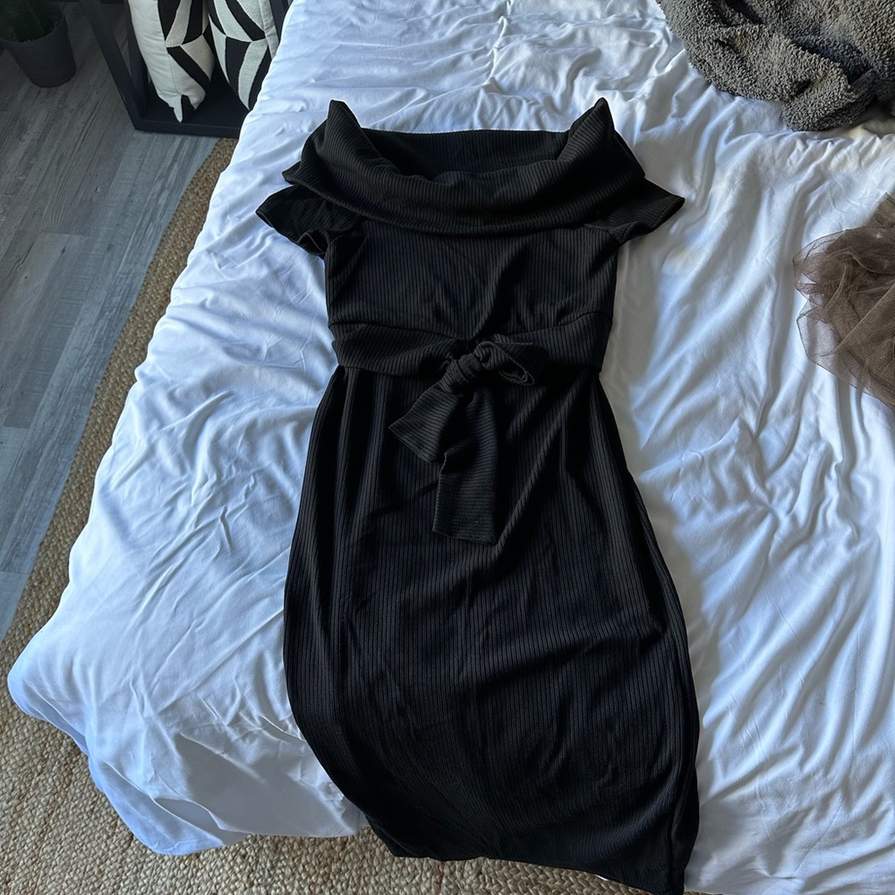 Vici off the shoulder sweater dress